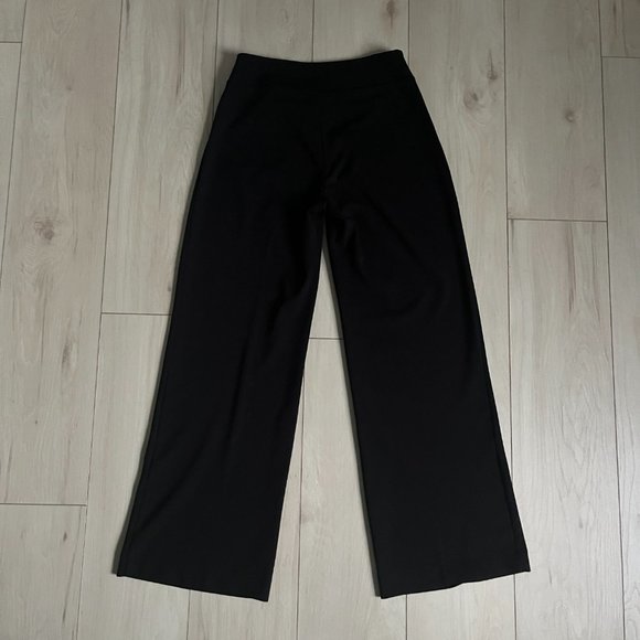Wide-leg Black Work Pants with Stretch - Picture 2 of 8